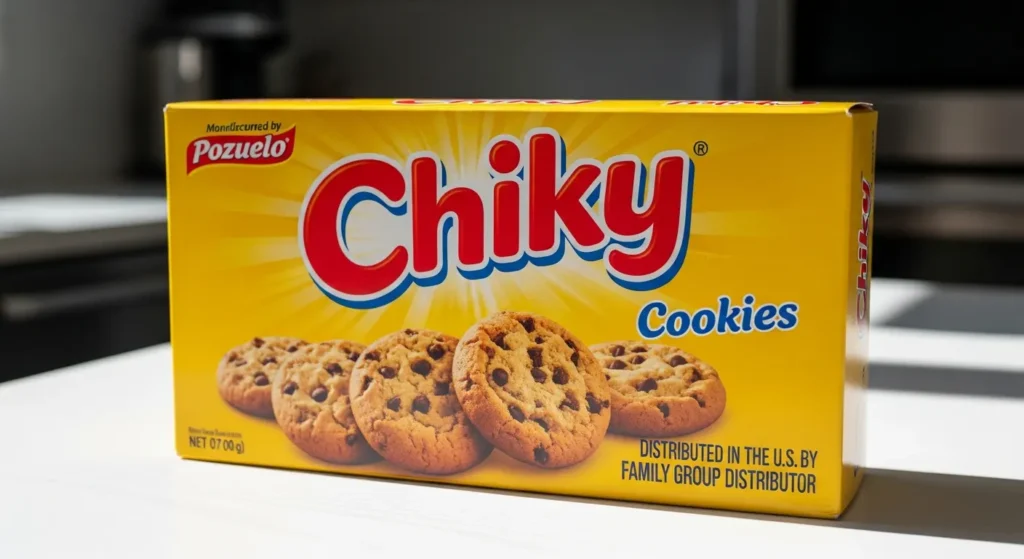 Caja de Galletas Chiky distribuidas en Estados Unidos por Family Group Distributor