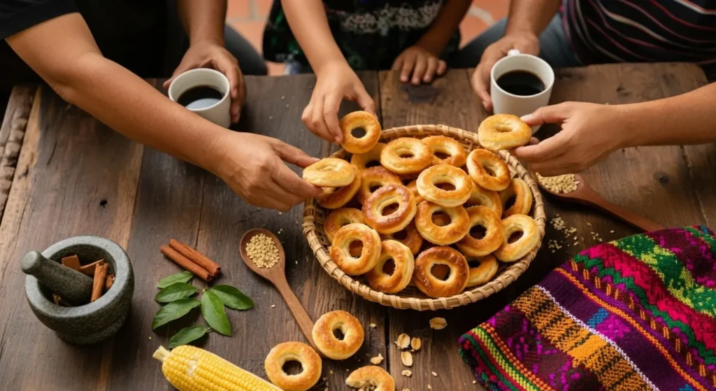 disfrutando momento rosquillas