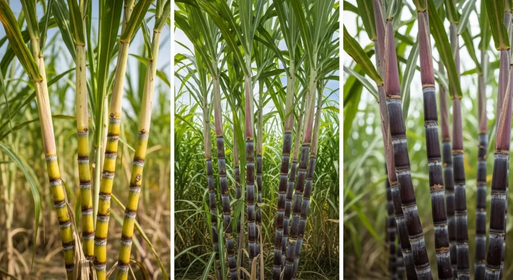 Variedades de caña de azúcar en Centroamérica: criolla, híbrida y morada